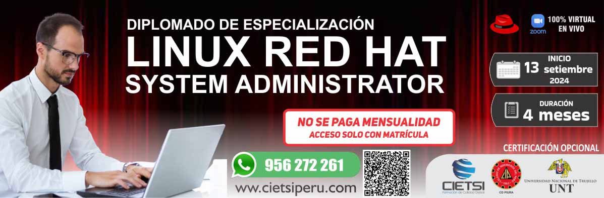 DIPLOMADO DE ESPECIALIZACIÓN EN LINUX RED HAT SYSTEM ADMINISTRATOR 2024